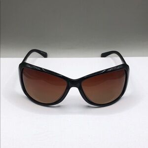 Despada Italy Black-Gray Shield Style Polarized Sunglasses Brown Lens Trendy.
